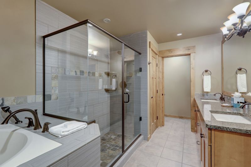 Modern Walk-In Shower with Glass Doors